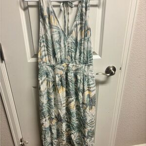 Lovestitch Blue Green Halter Sundress